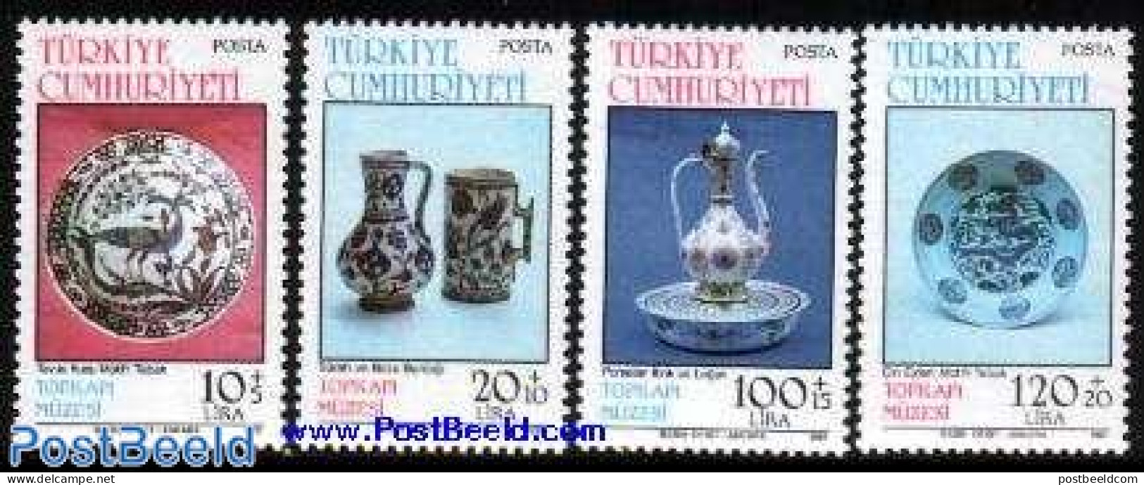 Türkiye 1985 Treasures 4v, Mint NH, Art - Art & Antique Objects - Museums - Autres & Non Classés