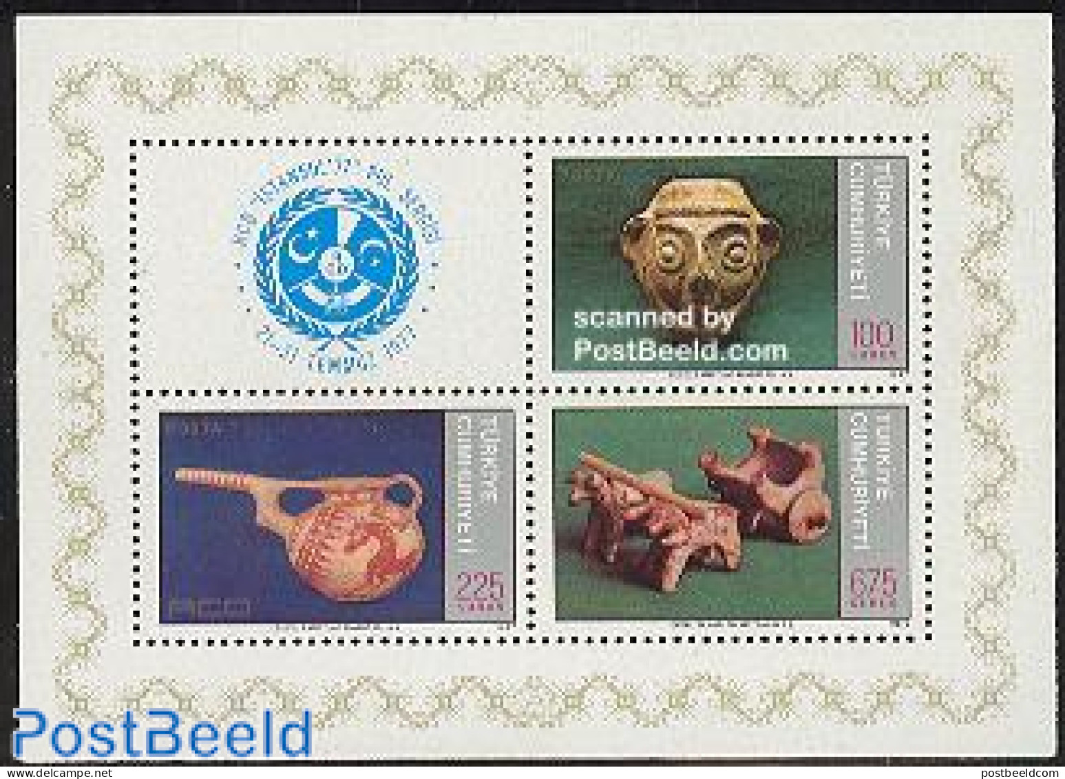 Türkiye 1977 Istanbul Exposition S/s, Mint NH, History - Archaeology - Sonstige & Ohne Zuordnung