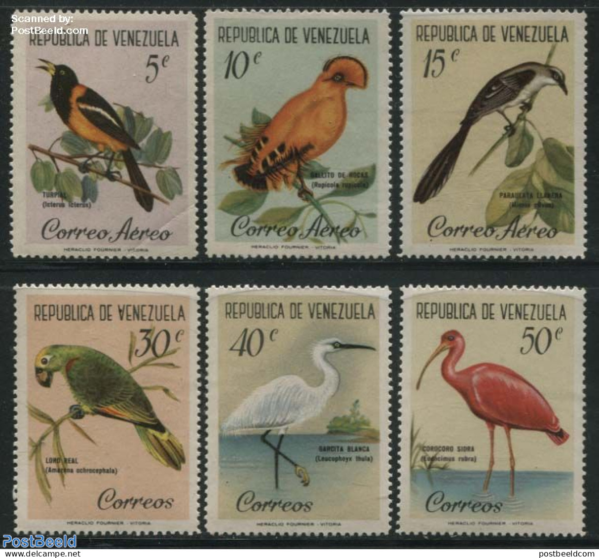 Venezuela 1961 Birds 6v, Mint NH, Nature - Birds - Venezuela