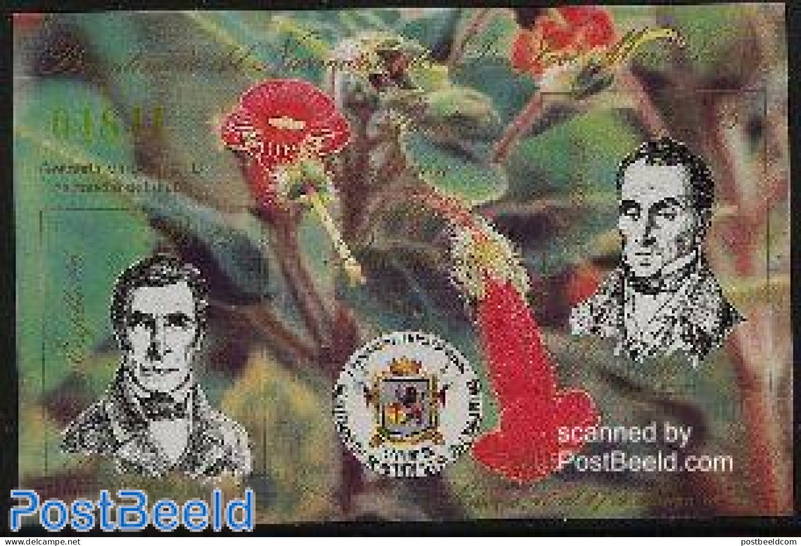 Venezuela 1986 J.M. Vargas S/s, Mint NH, Health - History - Nature - Science - Health - Politicians - Flowers & Plants.. - Chemistry