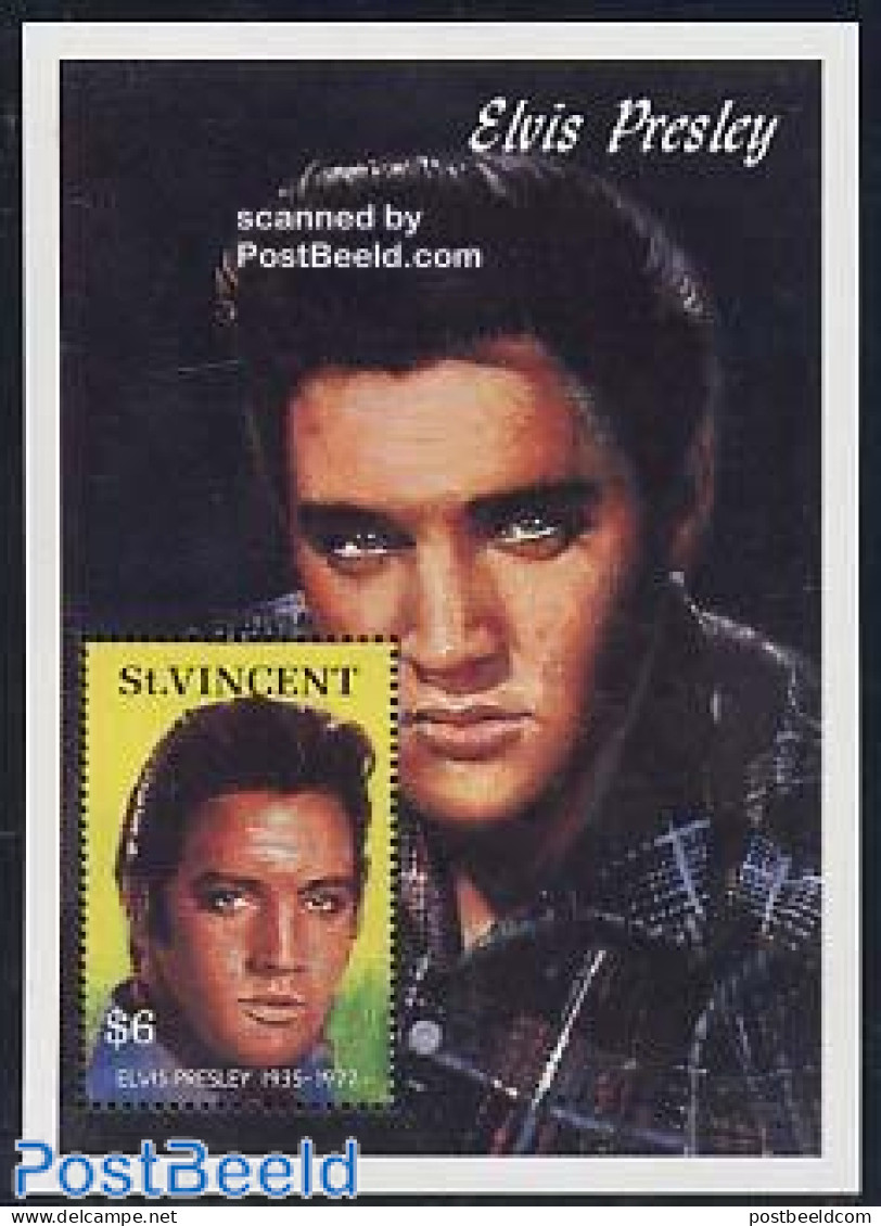 Saint Vincent 1992 Elvis Presley S/s, Mint NH, Performance Art - Elvis Presley - Music - Popular Music - Elvis Presley