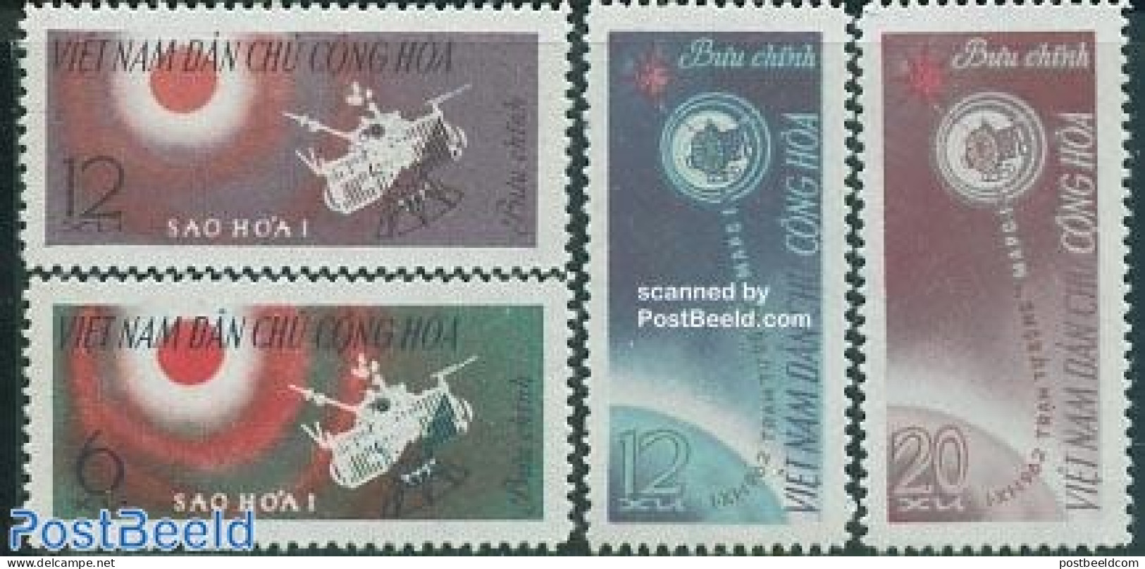 Vietnam 1963 Mars 1 4v, Mint NH, Transport - Space Exploration - Sonstige & Ohne Zuordnung