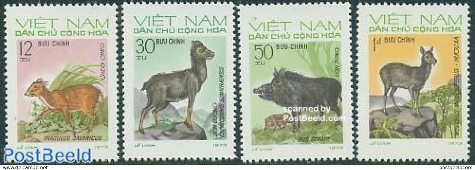 Vietnam 1973 Wild Animals 4v, Mint NH, Nature - Animals (others & Mixed) - Andere & Zonder Classificatie