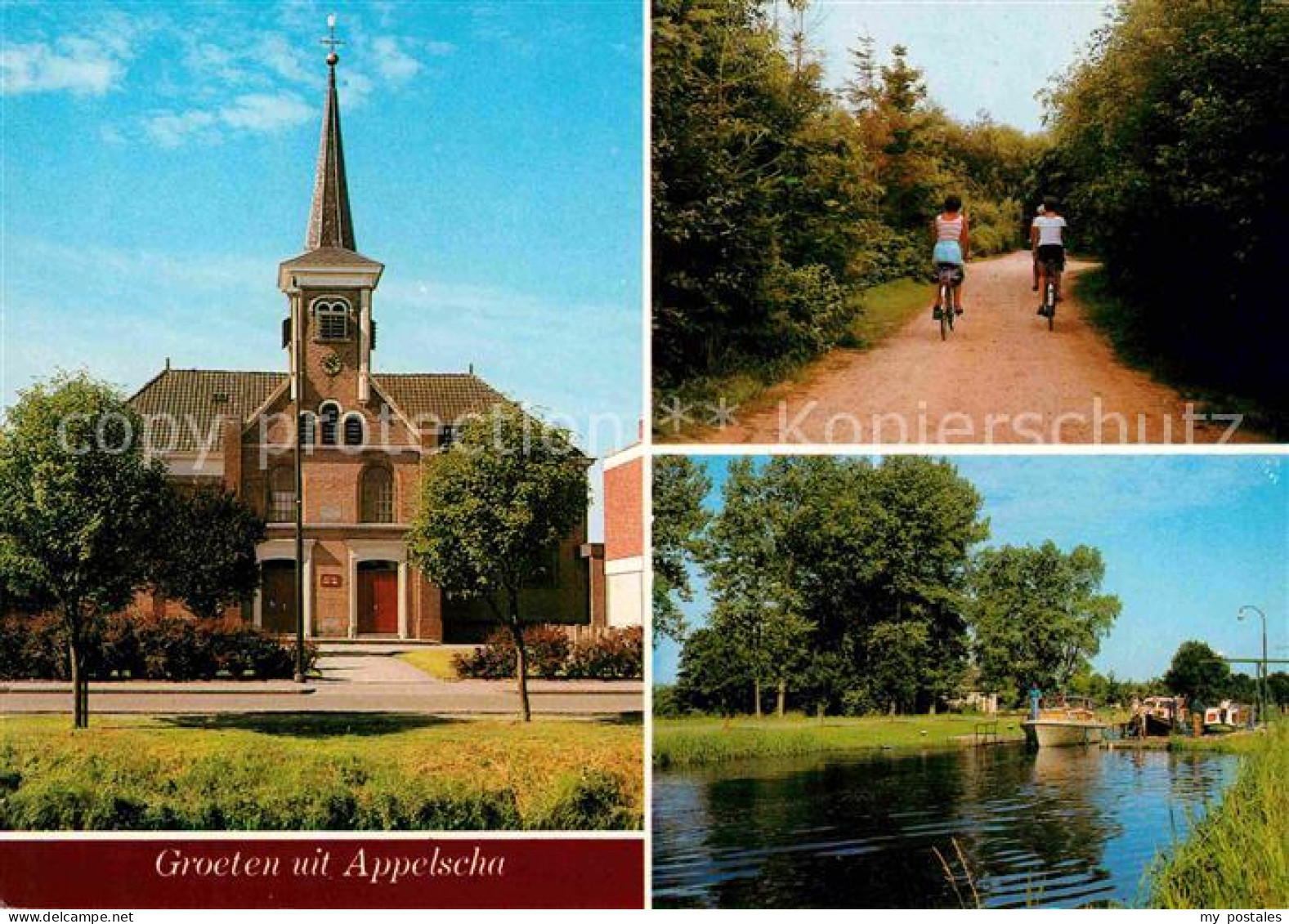 72638979 Appelscha Kirche Kanal  Appelscha - Autres & Non Classés