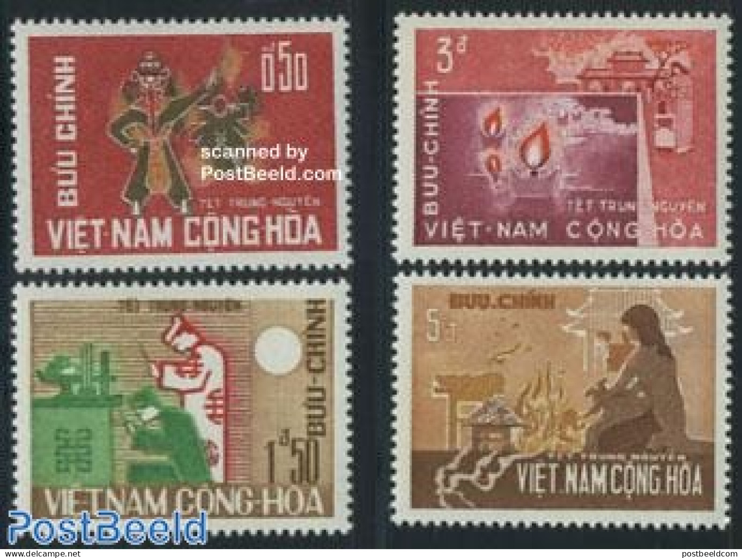 Vietnam, South 1966 Soul Day 4v, Mint NH, Religion - Religion - Sonstige & Ohne Zuordnung