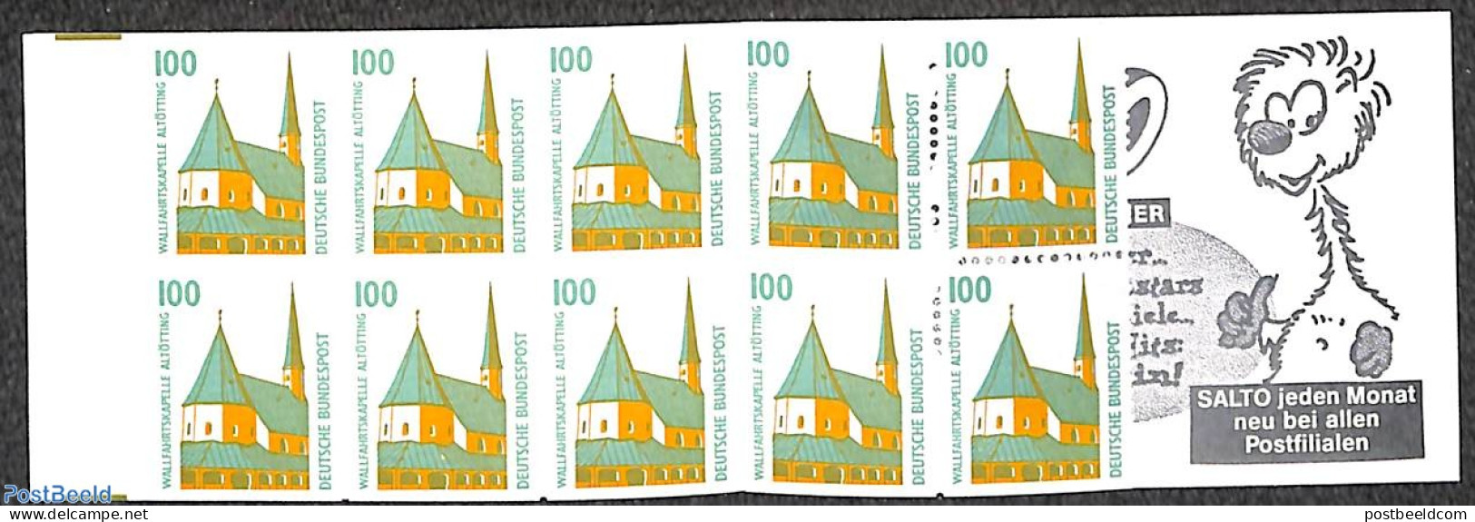 Germany, Federal Republic 1995 Altotting Booklet, Mint NH, Religion - Churches, Temples, Mosques, Synagogues - Stamp B.. - Unused Stamps