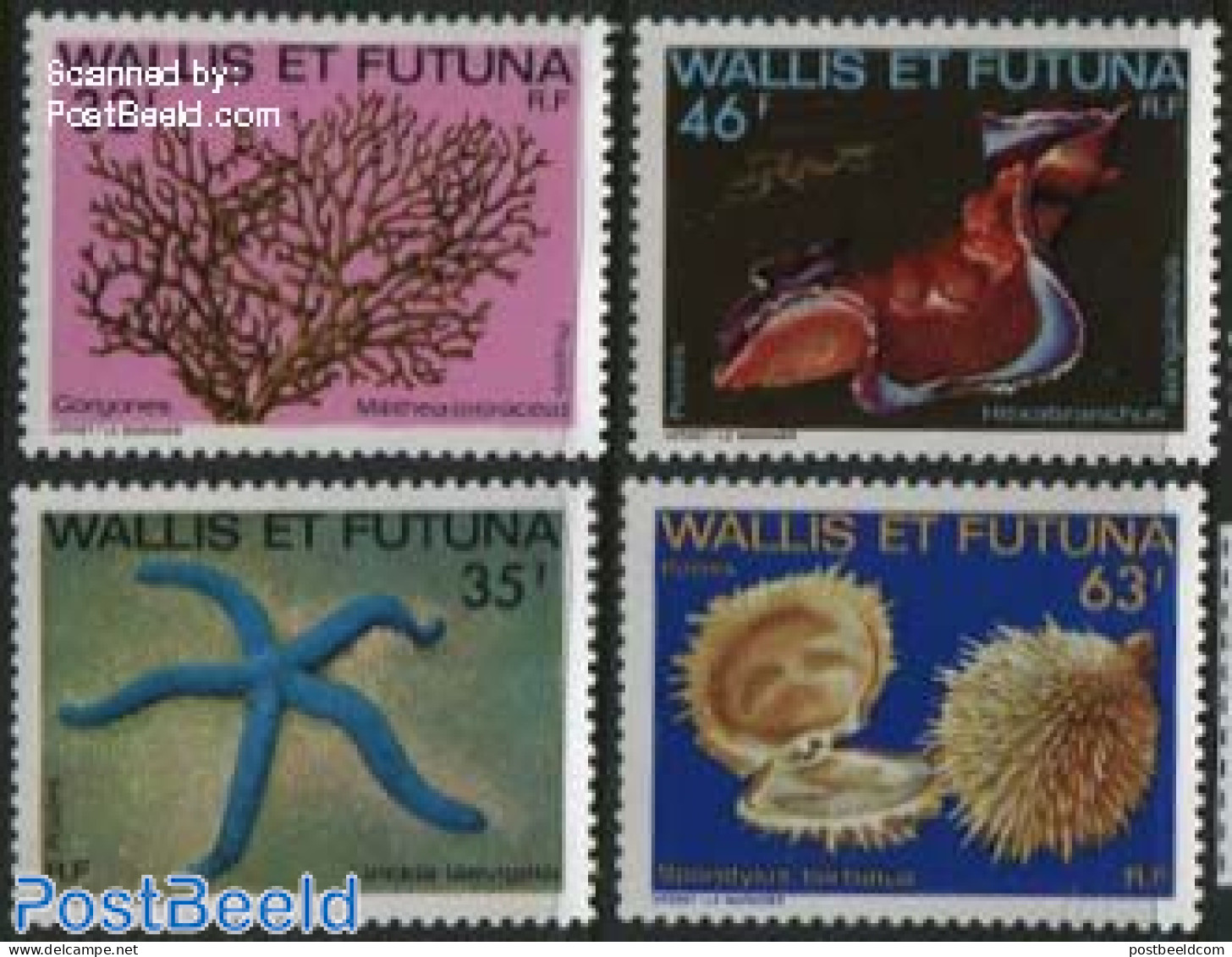 Wallis & Futuna 1982 Marine Life 4v, Mint NH, Nature - Shells & Crustaceans - Vie Marine