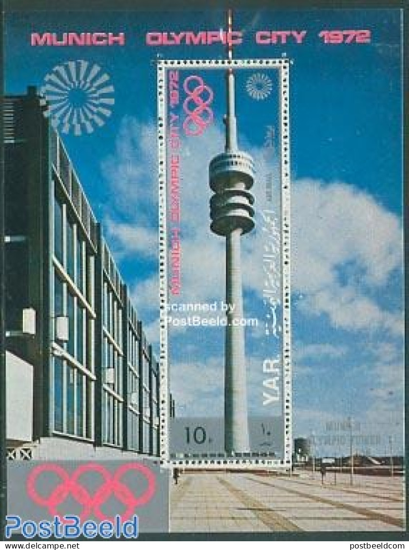 Yemen, Arab Republic 1972 Olympic City S/s, Mint NH, Sport - Olympic Games - Sonstige & Ohne Zuordnung