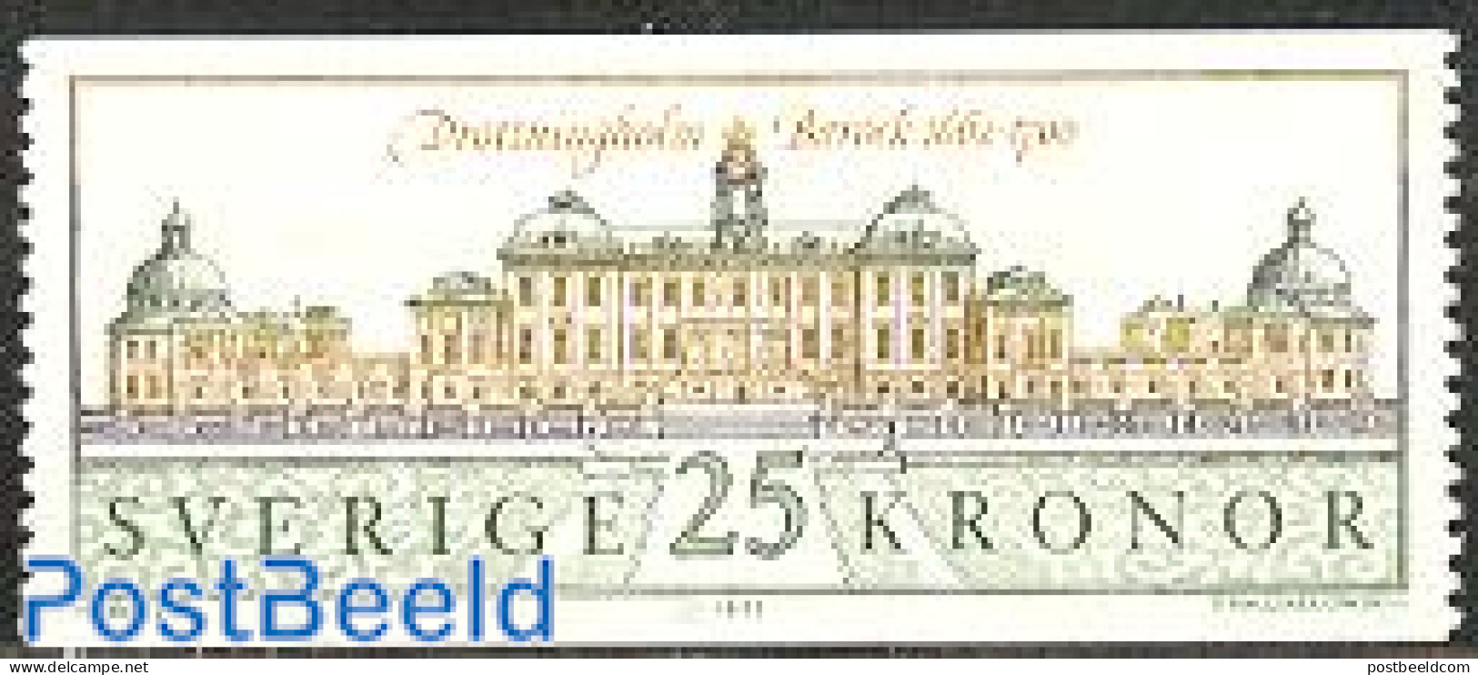 Sweden 1991 Drottningholm 1v, Mint NH, Art - Castles & Fortifications - Unused Stamps