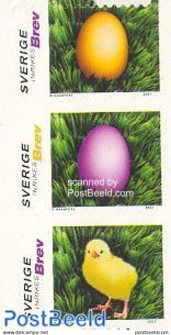Sweden 2001 Easter 3v S-a, Mint NH, Nature - Birds - Neufs