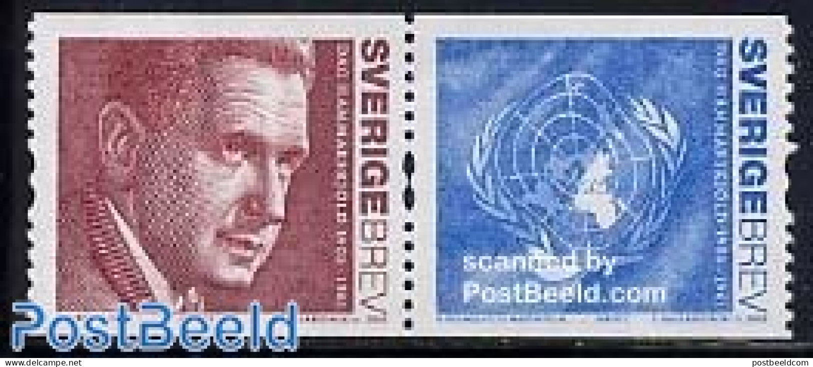 Sweden 2005 Dag Hammarskjold 2v [:] (sequence May Vary), Mint NH, History - United Nations - Neufs