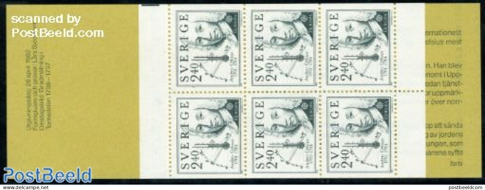Sweden 1982 Europa CEPT Booklet, Mint NH, History - Science - Europa (cept) - Weights & Measures - Stamp Booklets - Neufs