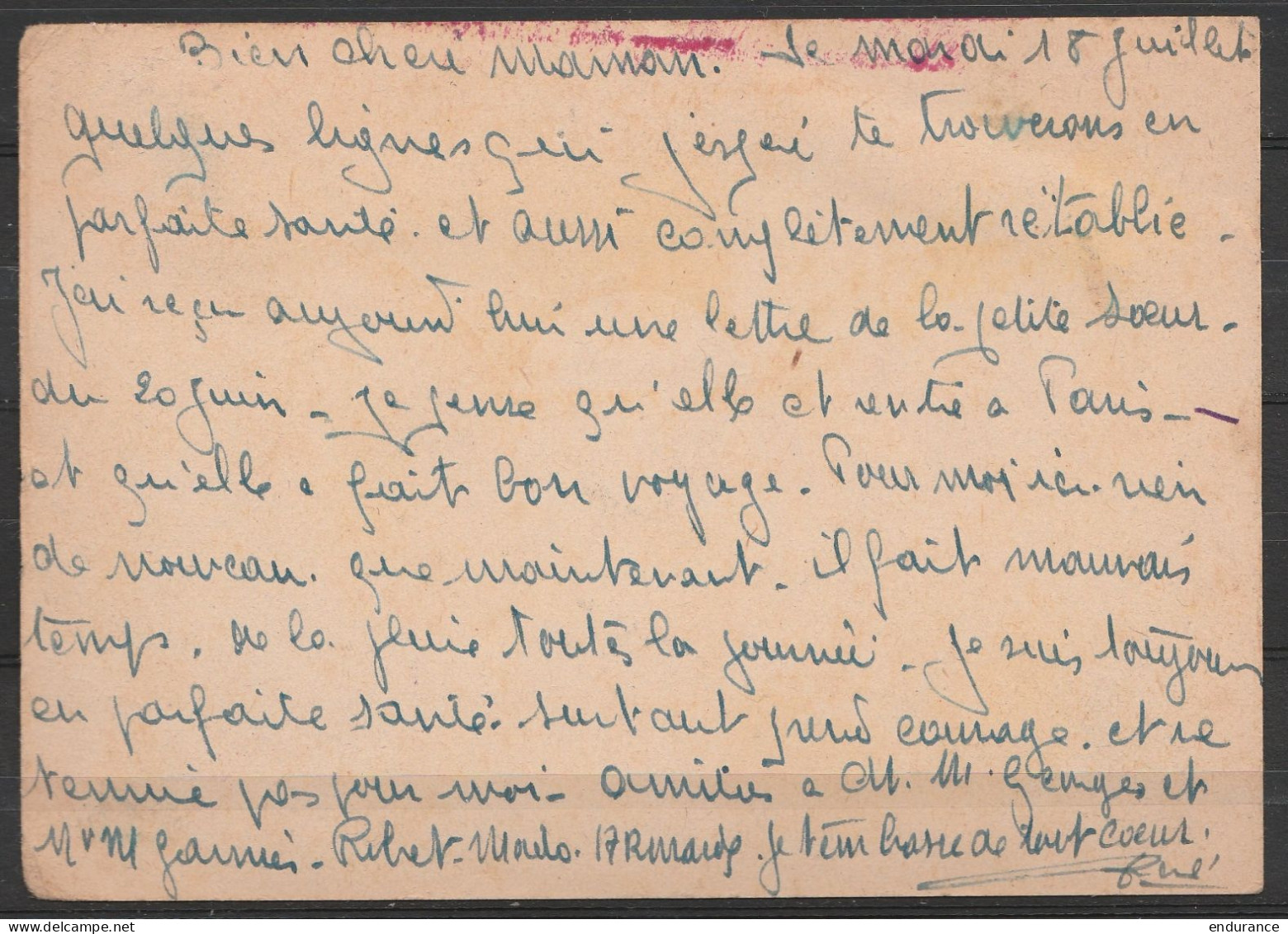 Allemagne - CP Exprès D'un Prisonnier Affr. 65pf Càpt FÜRSTENWALDE /18.7.1944/ (SPREE) Pour PARIS - Cachet Censure Ronde - Guerre De 1939-45