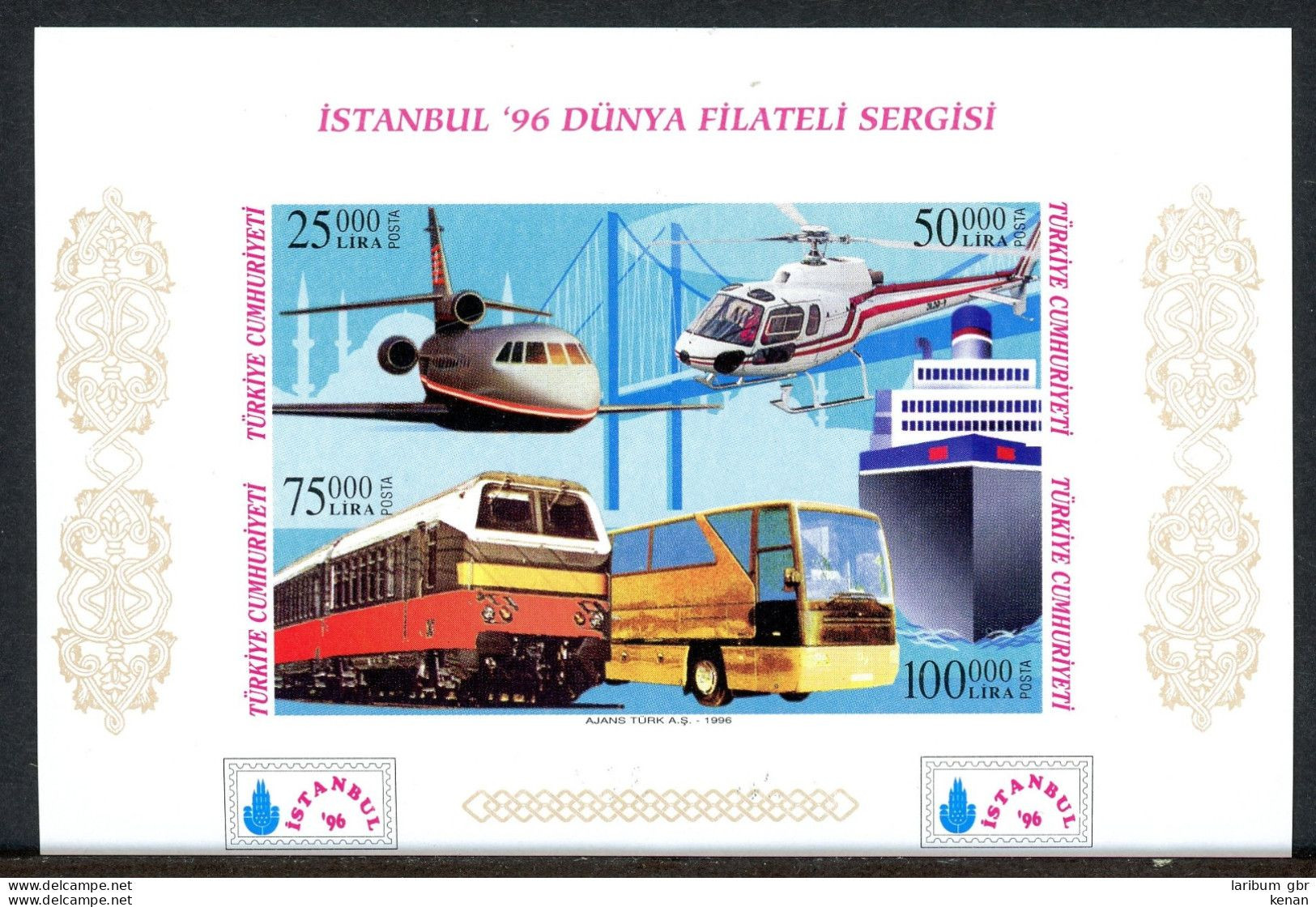 Turkey, 1996,Mi: Block 32B (MNH) - Unused Stamps