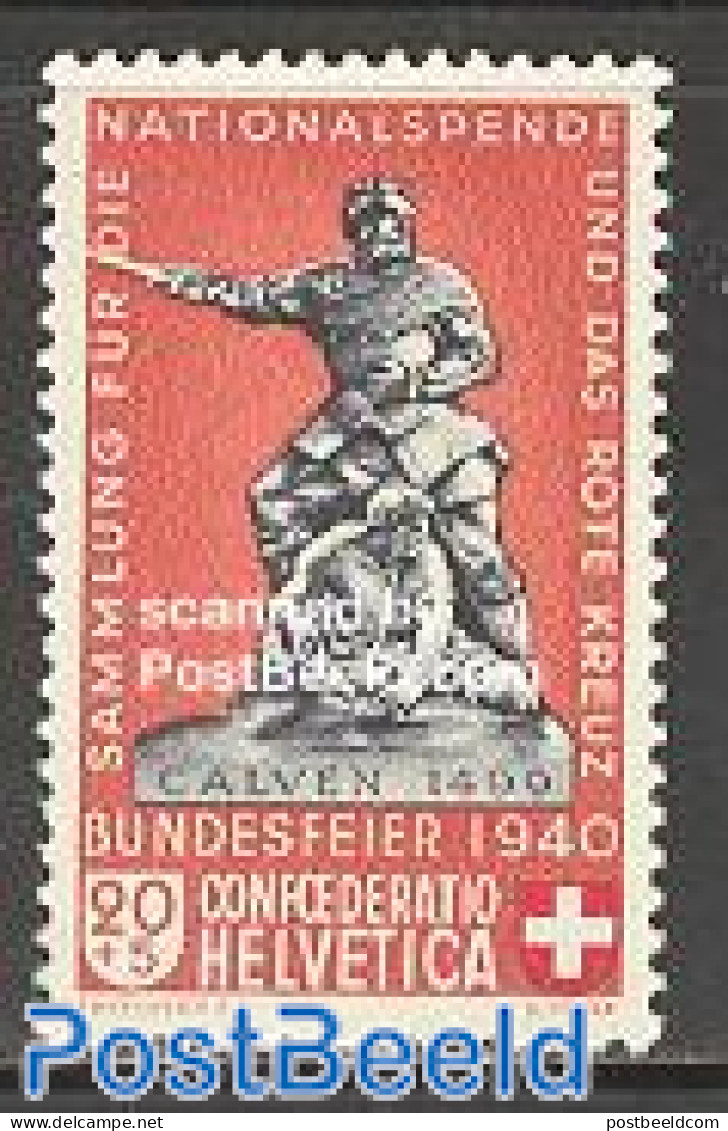 Switzerland 1940 Pro Patria 1v, Mint NH, Art - Sculpture - Unused Stamps