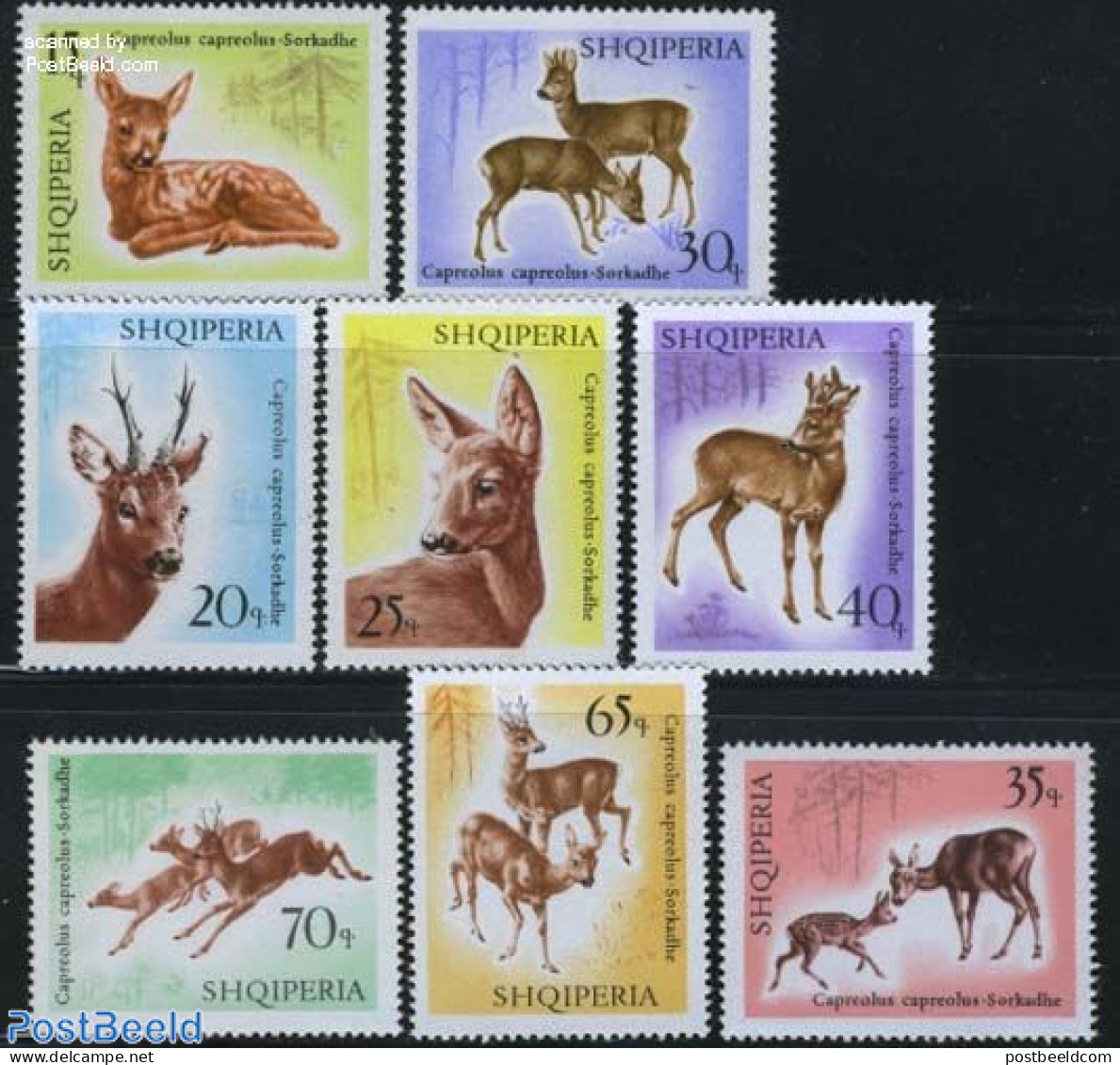 Albania 1967 Animals 8v, Mint NH, Nature - Animals (others & Mixed) - Deer - Albanie