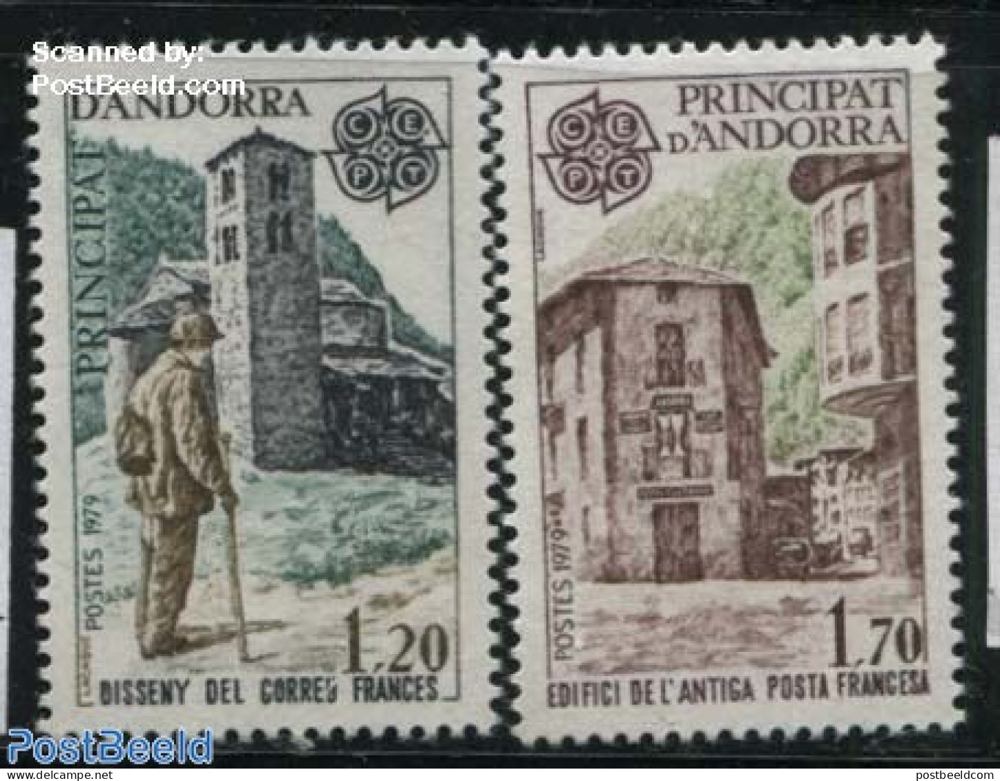 Andorra, French Post 1979 Europa CEPT 2v, Mint NH, History - Religion - Europa (cept) - Churches, Temples, Mosques, Sy.. - Unused Stamps