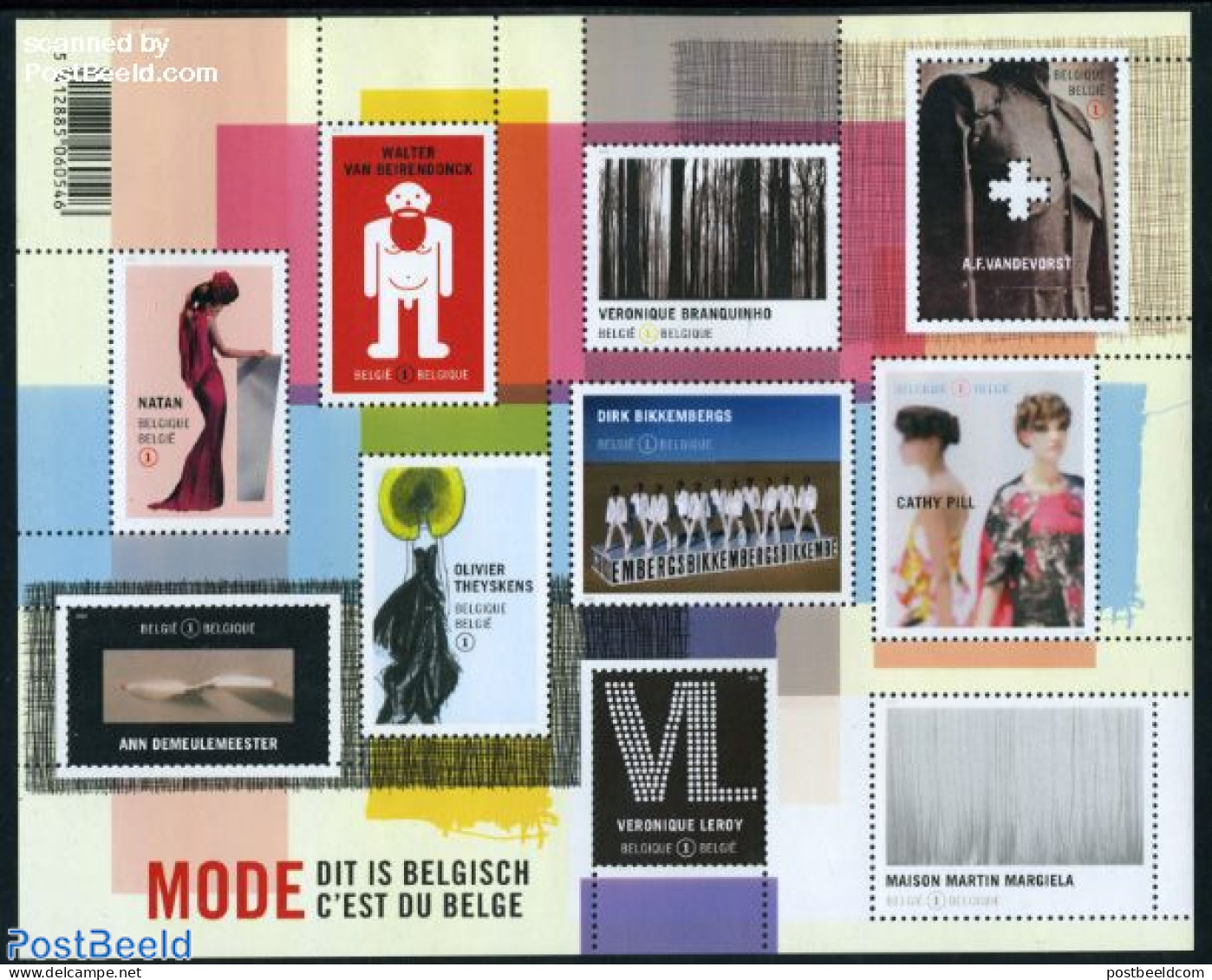 Belgium 2010 Fashion 10v M/s, Mint NH, Art - Fashion - Unused Stamps