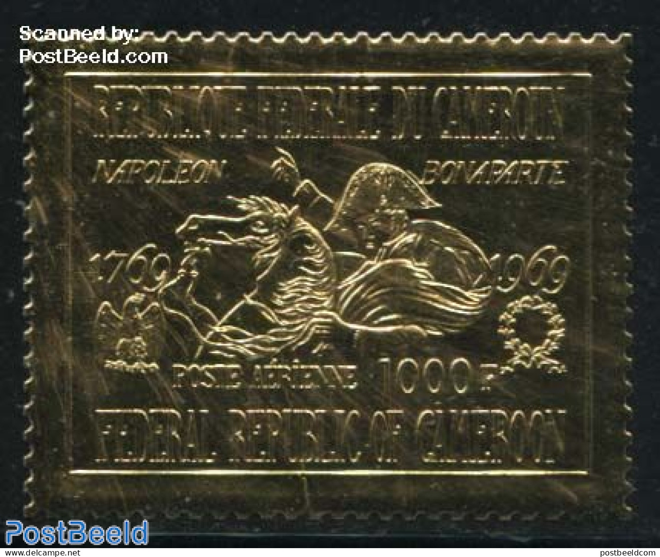 Cameroon 1969 Napoleon 1v Gold, Mint NH, History - Nature - History - Napoleon - Horses - Napoleon