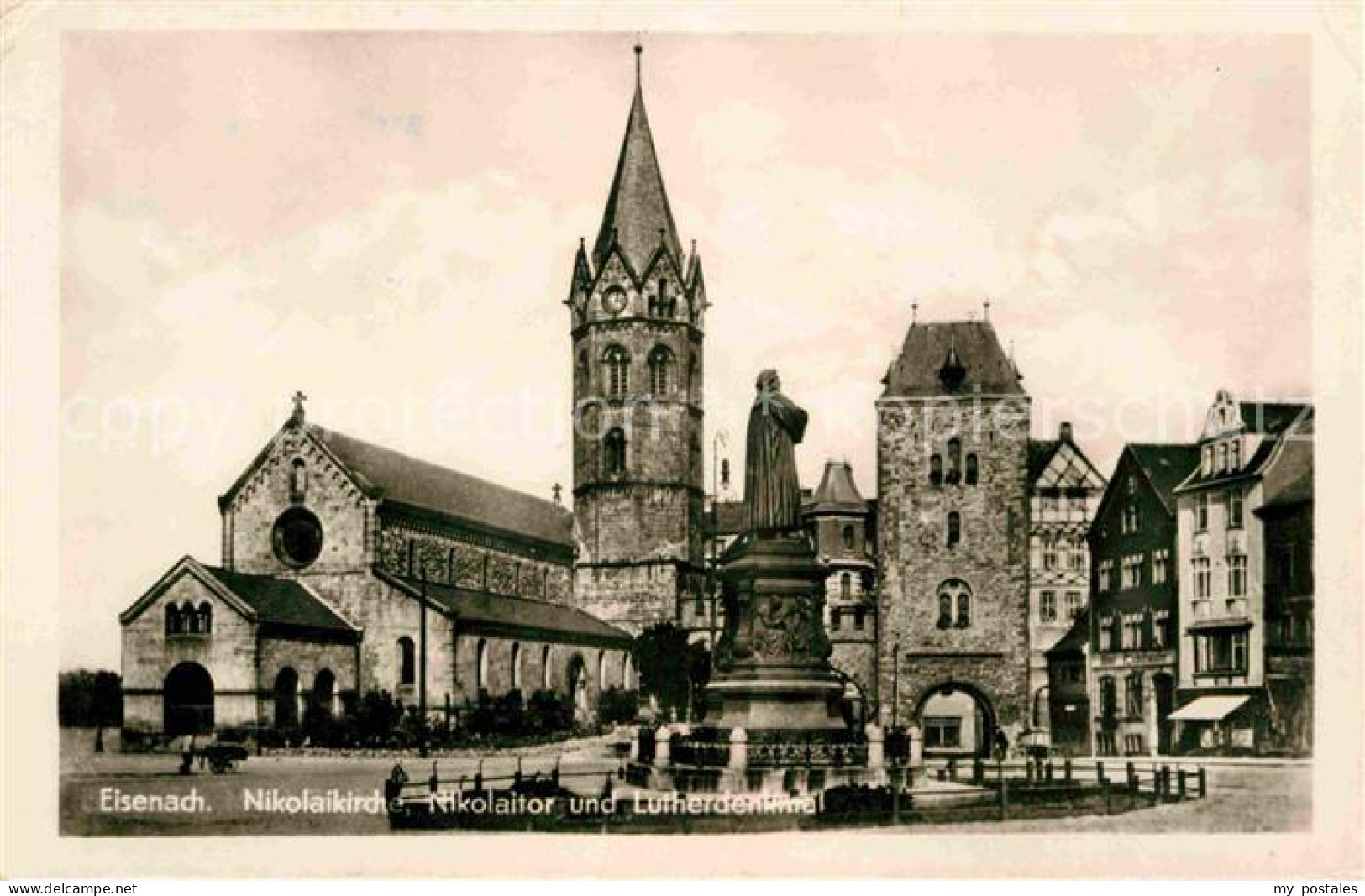 72638293 Eisenach Thueringen Nikolaikirche Nikolaitor Lutherdenkmal Eisenach - Eisenach