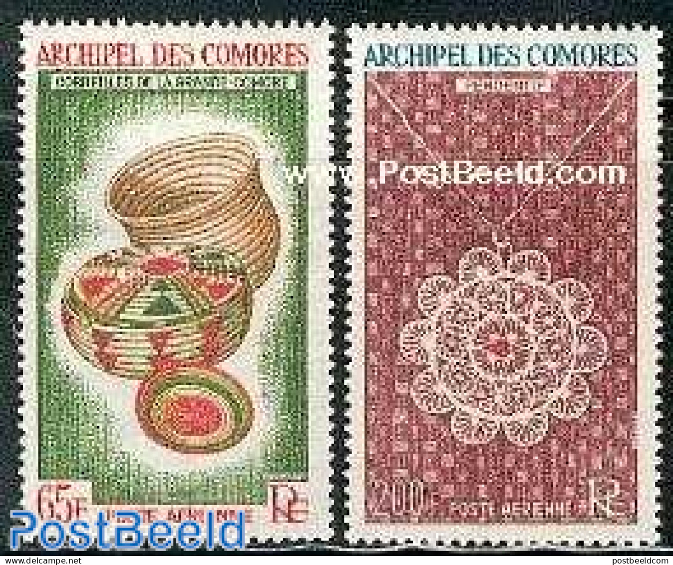 Comoros 1963 Handicrafts 2v, Mint NH, Art - Handicrafts - Comoren (1975-...)