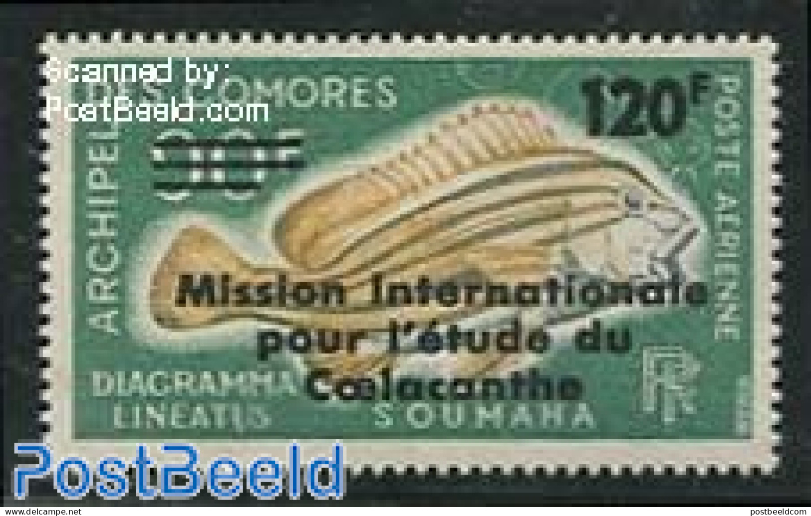 Comoros 1973 Coelacanth Study Mission 1v, Mint NH, Nature - Fish - Poissons