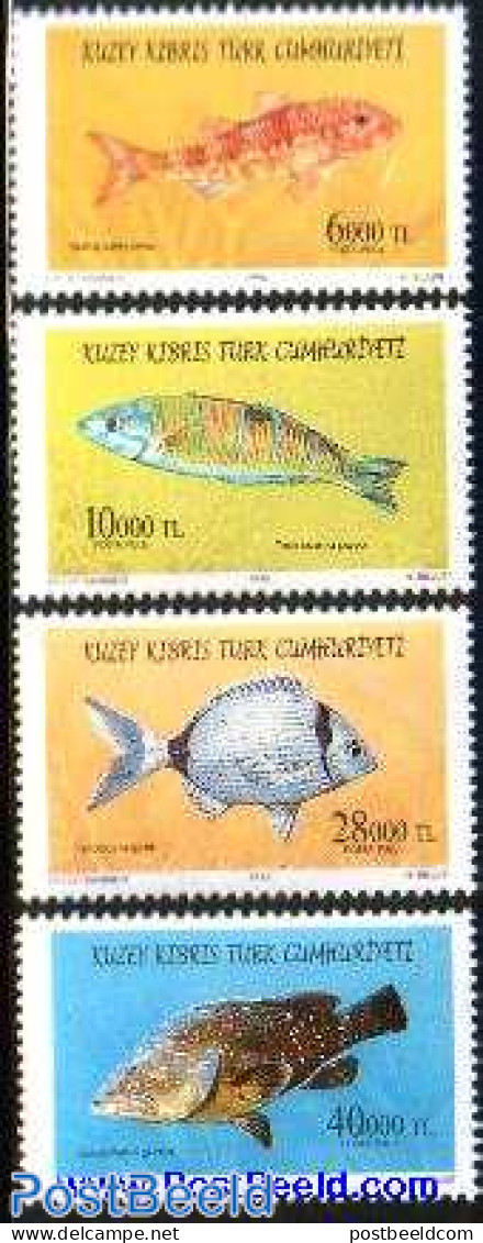Turkish Cyprus 1996 Fish 4v, Mint NH, Nature - Fish - Poissons