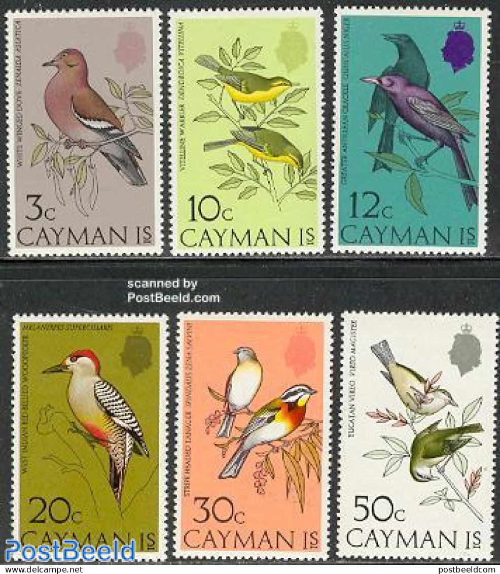 Cayman Islands 1974 Birds 6v, Mint NH, Nature - Birds - Woodpeckers - Cayman Islands