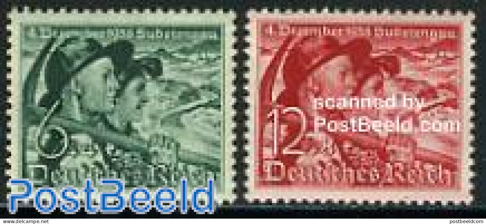 Germany, Empire 1938 Sudetenland 2v, Mint NH - Unused Stamps