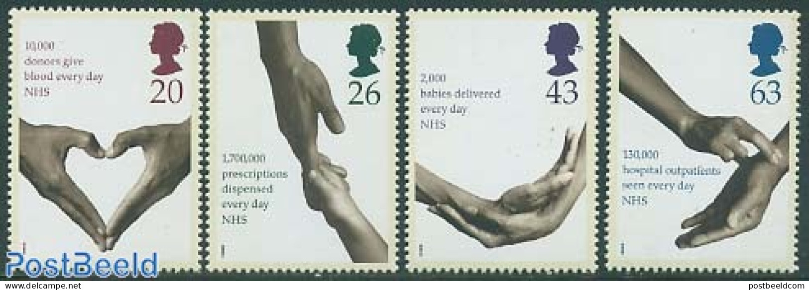Great Britain 1998 National Health Services 4v, Mint NH, Health - Health - Other & Unclassified