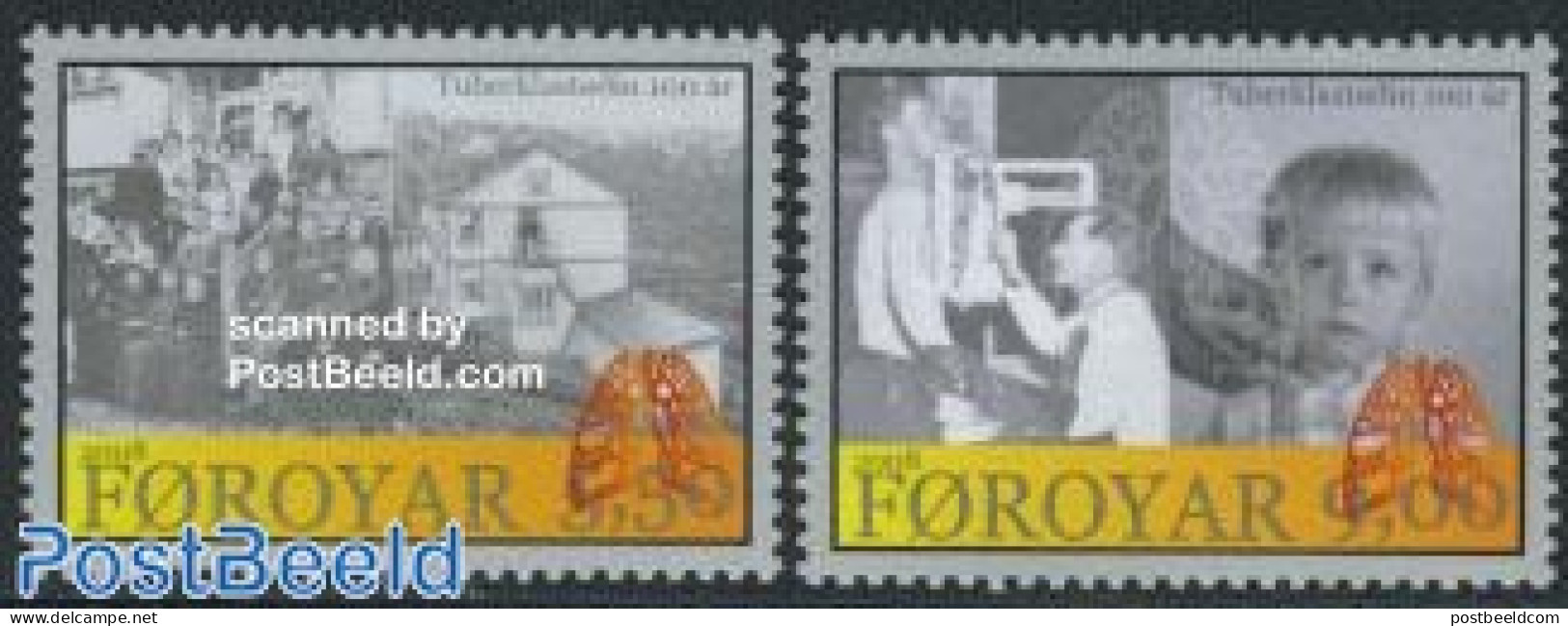 Faroe Islands 2008 100 Years Tuberculosis Sanatorium 2v, Mint NH, Health - Anti Tuberculosis - Health - Krankheiten