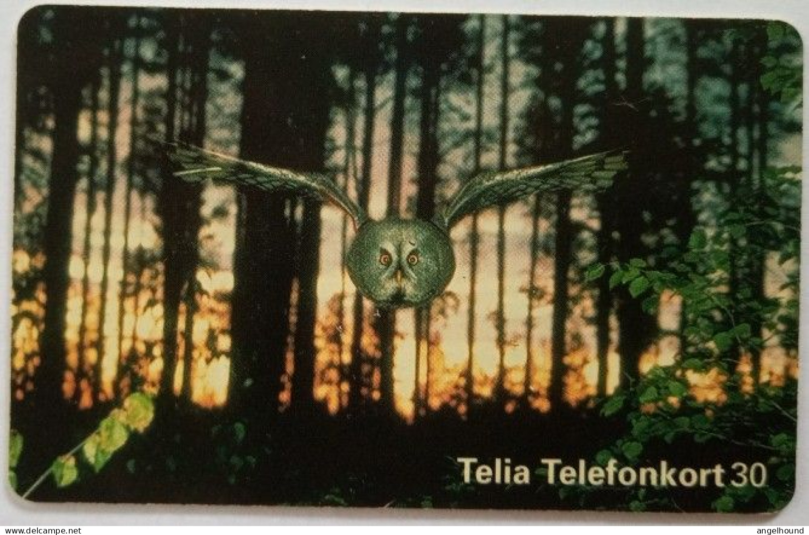 Sweden 30Mk. Chip Card - Bird 1 , Lapland Owl - Svezia