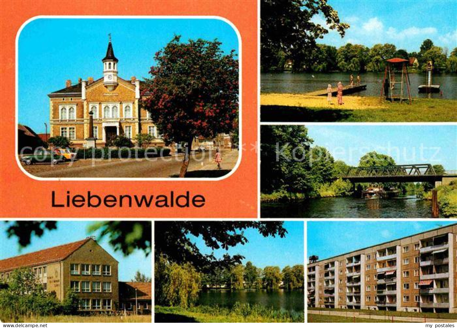 72638201 Liebenwalde Rathaus Freibad Muehlensee Vosskanal Bruecke Werner Seelenb - Liebenwalde