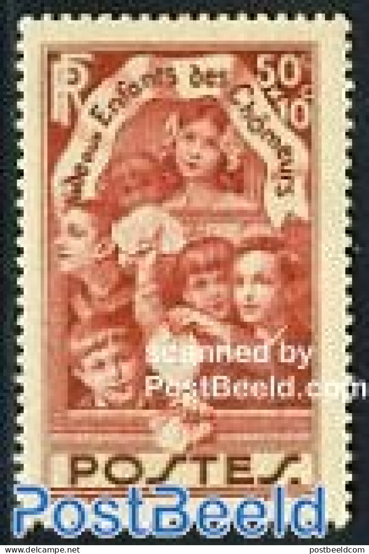 France 1936 Children Of Unemployed People 1v, Mint NH - Neufs