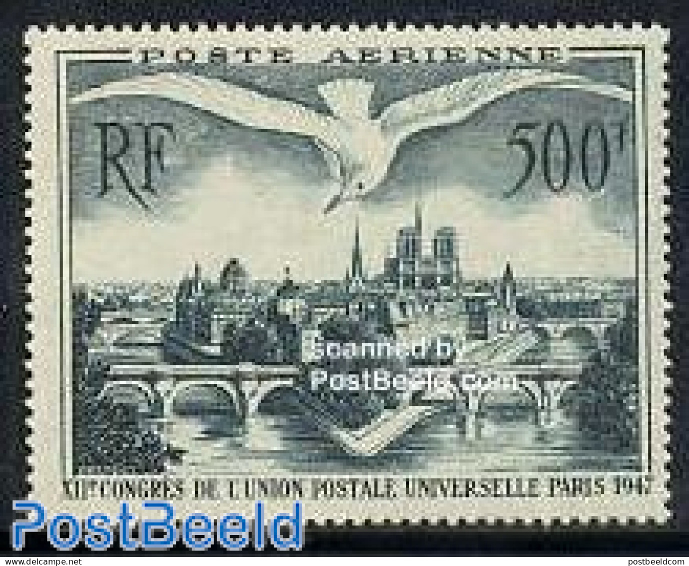 France 1947 U.P.U. Congress 1v, Mint NH, Nature - Birds - U.P.U. - Art - Bridges And Tunnels - Unused Stamps