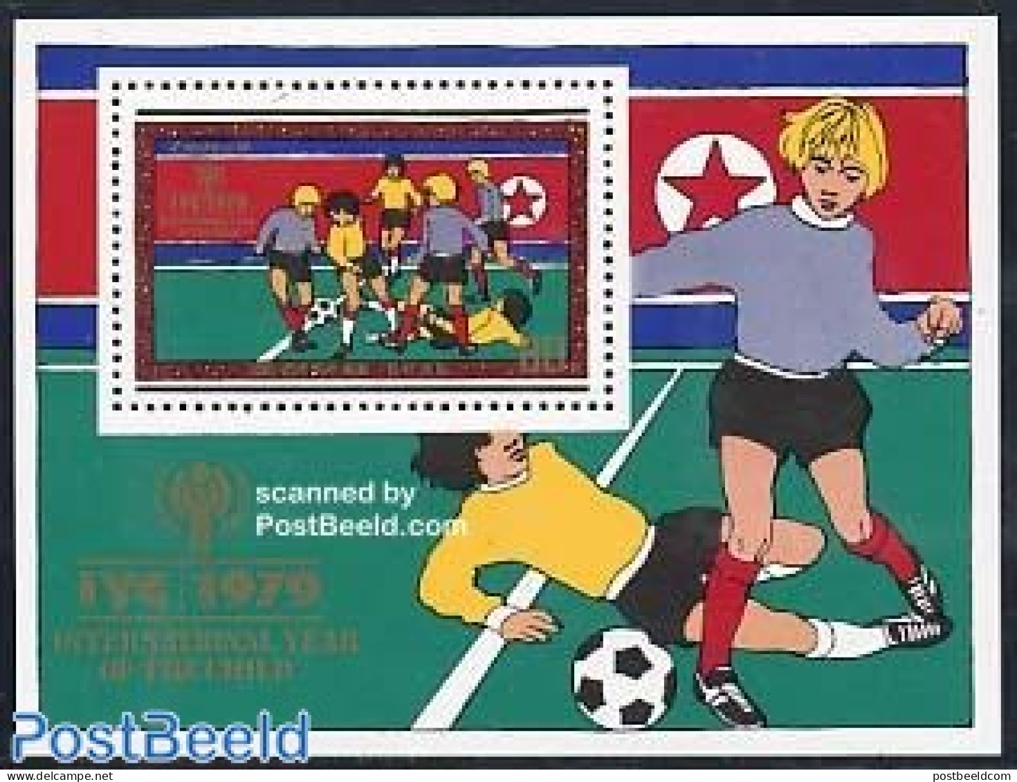 Korea, North 1979 Int. Year Of The Child, Football S/s, Mint NH, Sport - Various - Football - Year Of The Child 1979 - Corée Du Nord
