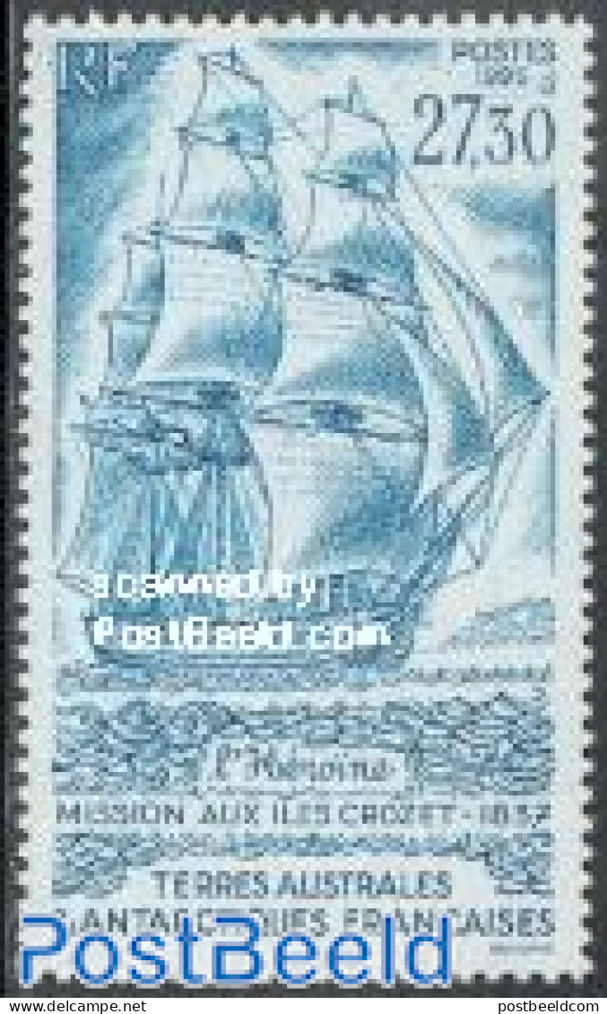French Antarctic Territory 1995 Crozet Islands 1v, Mint NH, Transport - Ships And Boats - Neufs