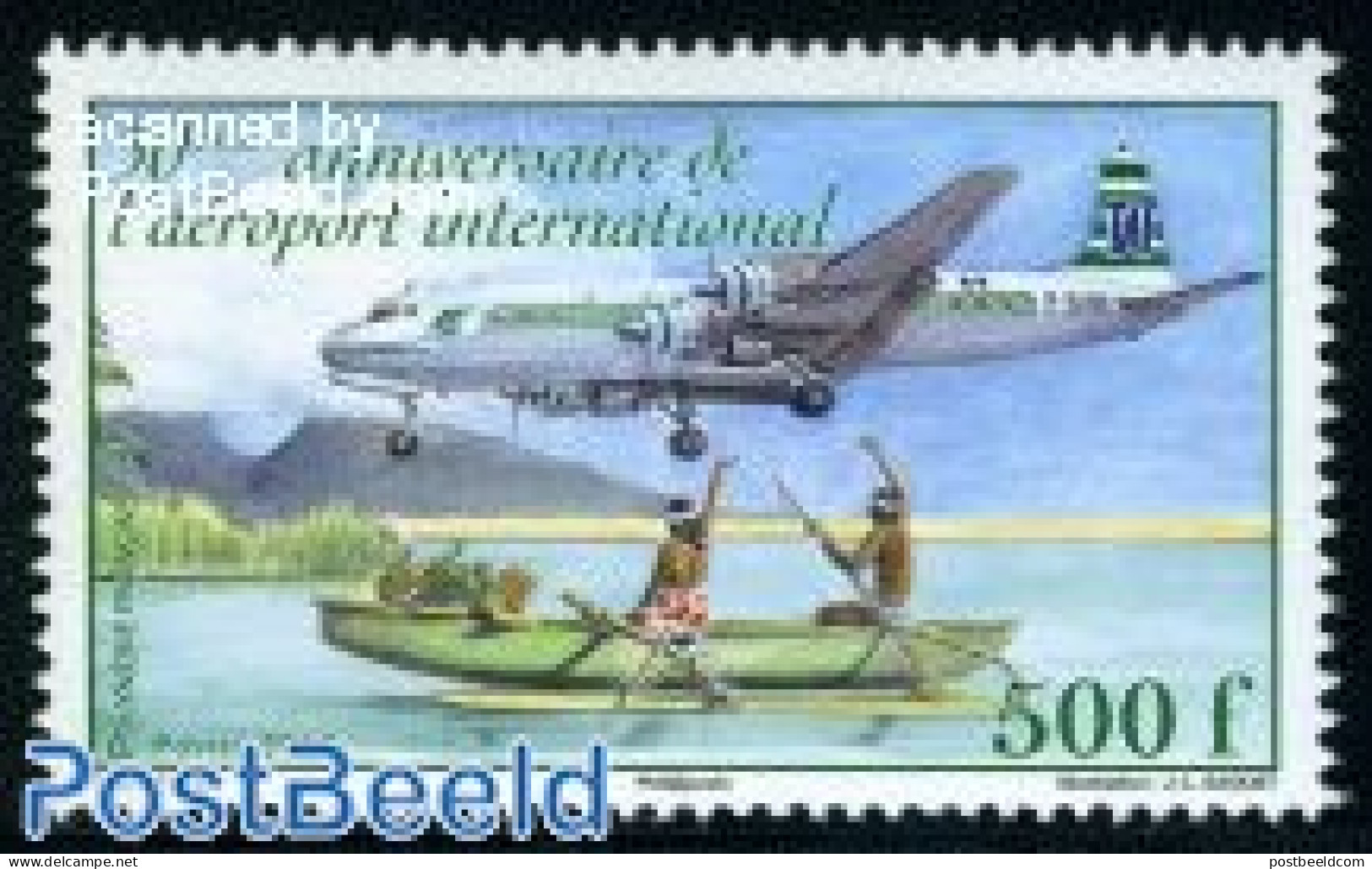 French Polynesia 2010 50 Years Int. Airport 1v, Mint NH, Transport - Aircraft & Aviation - Ships And Boats - Neufs