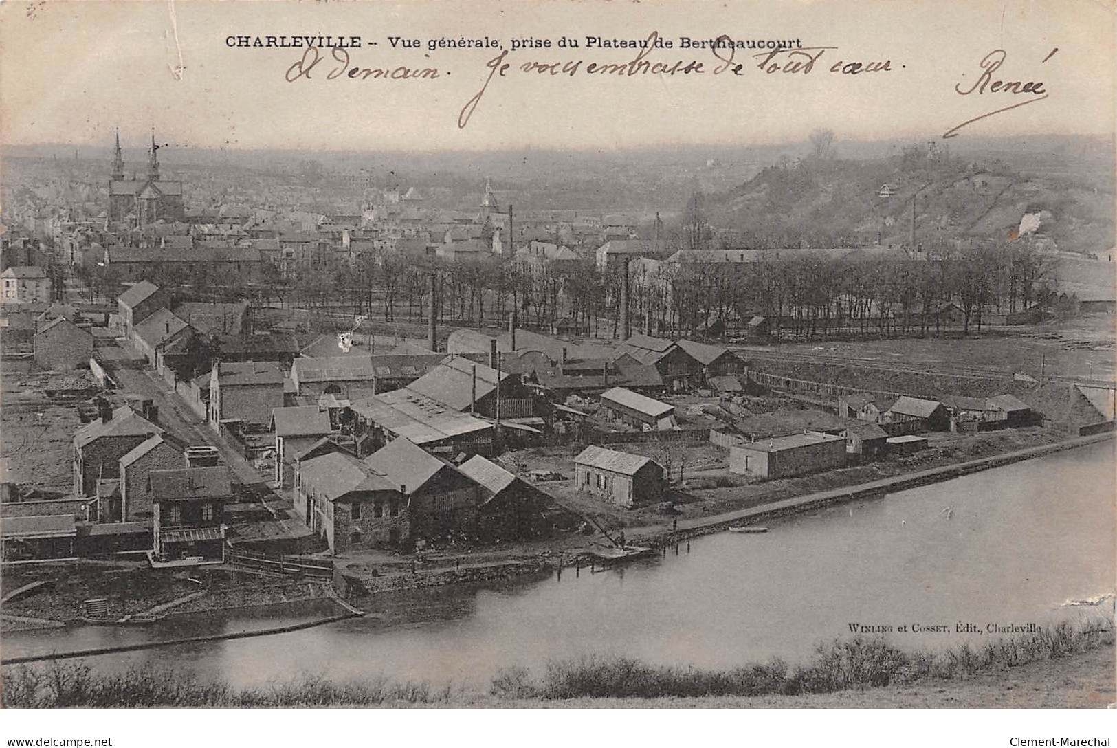 CHARLEVILLE - Vue Générale Prise Du Plateau De Bertheaucourt - Très Bon état - Charleville