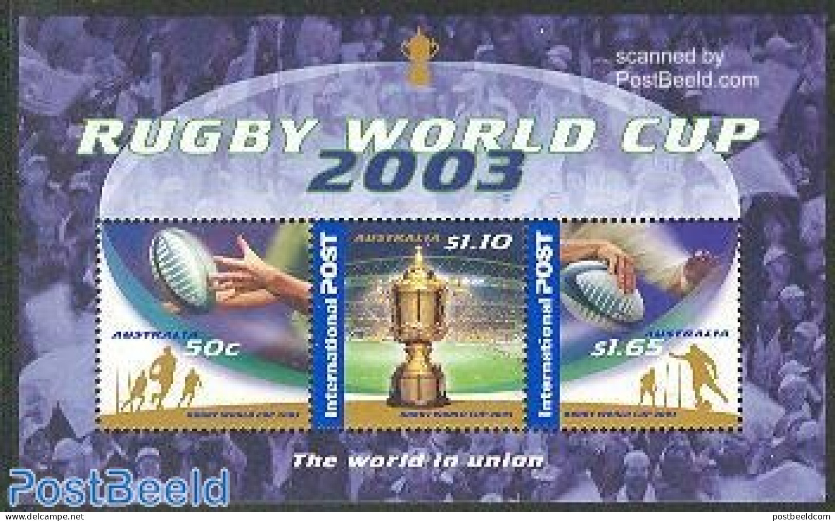 Australia 2003 World Cup Rugby S/s, Mint NH, Sport - Rugby - Sport (other And Mixed) - Unused Stamps