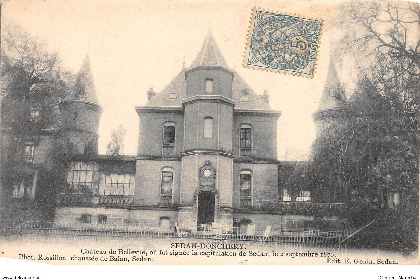 SEDAN - DONCHERY - Château De Bellevue - Très Bon état - Sedan
