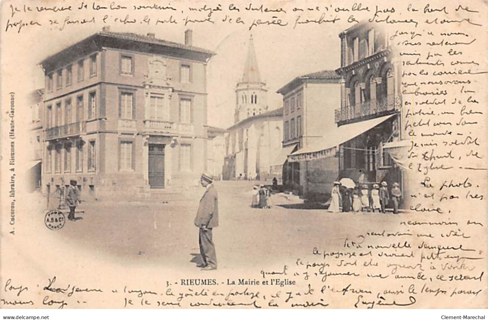 RIEUMES - La Mairie Et L'Eglise - Très Bon état - Andere & Zonder Classificatie