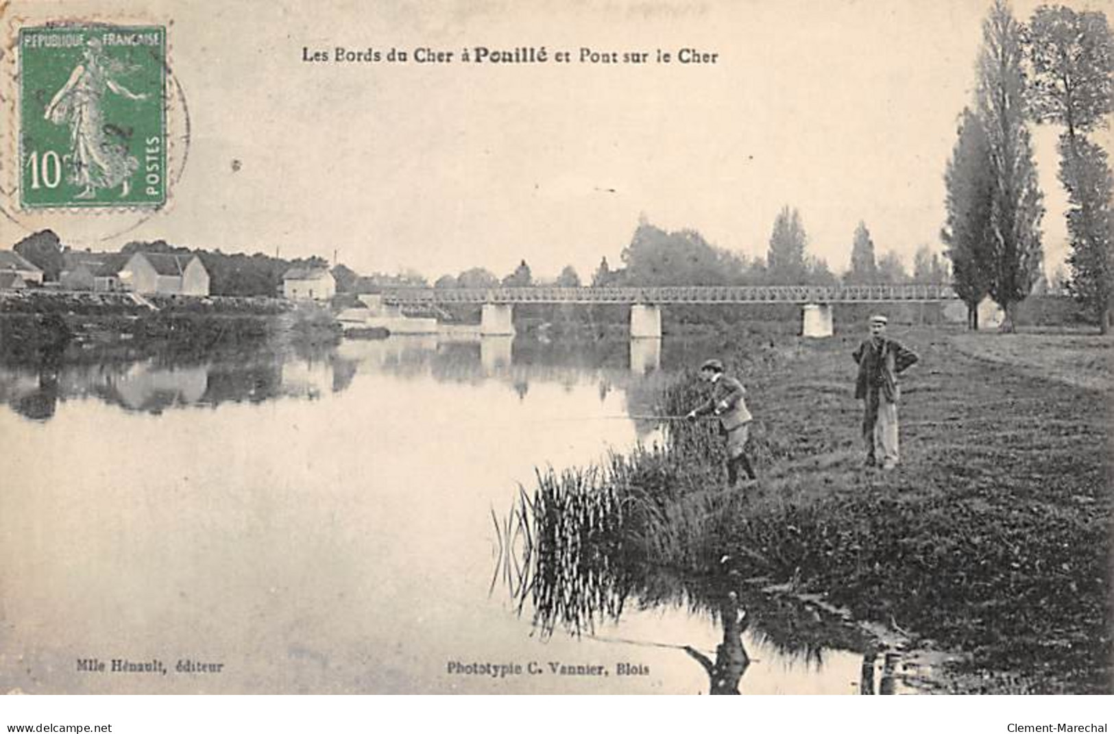 Les Bords Du Cher à POUILLE Et Pont Sur Le Cher - Très Bon état - Andere & Zonder Classificatie