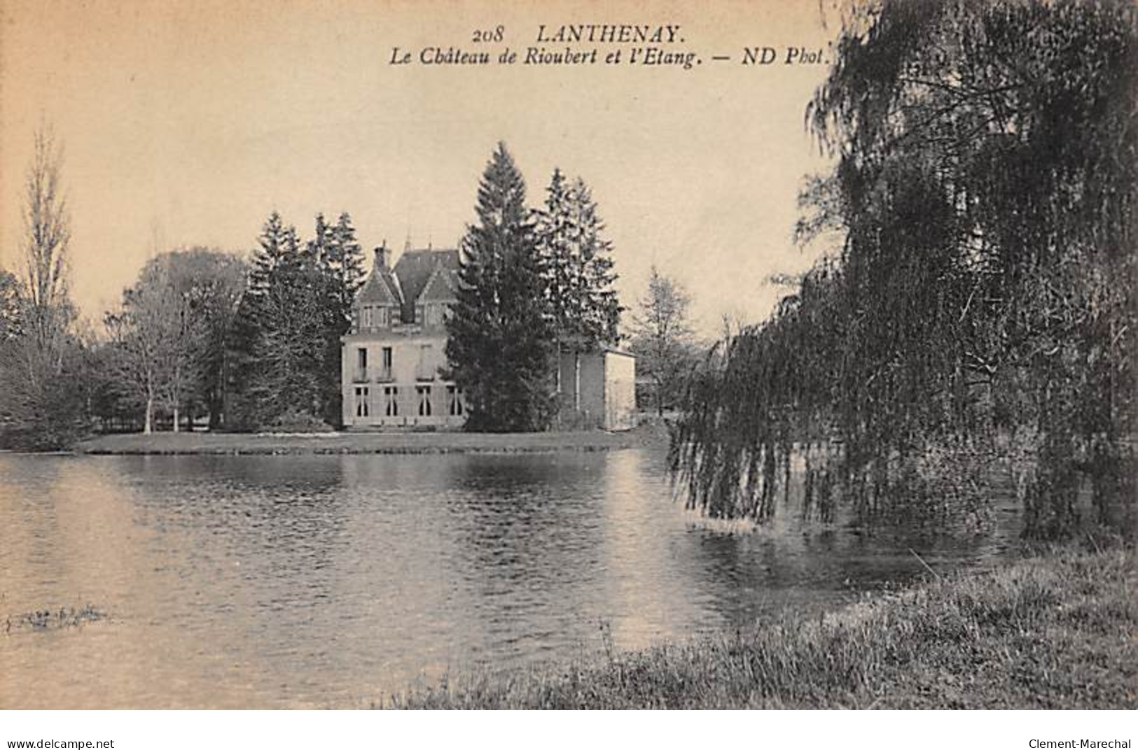 LANTHENAY - Le Château De Rioubert Et L'Etang - Très Bon état - Andere & Zonder Classificatie