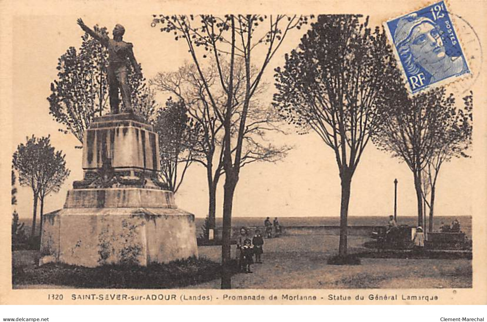 SAINT SEVER SUR ADOUR - Promenade De Morlanne - Statue Du Général Lamarque - Très Bon état - Saint Sever