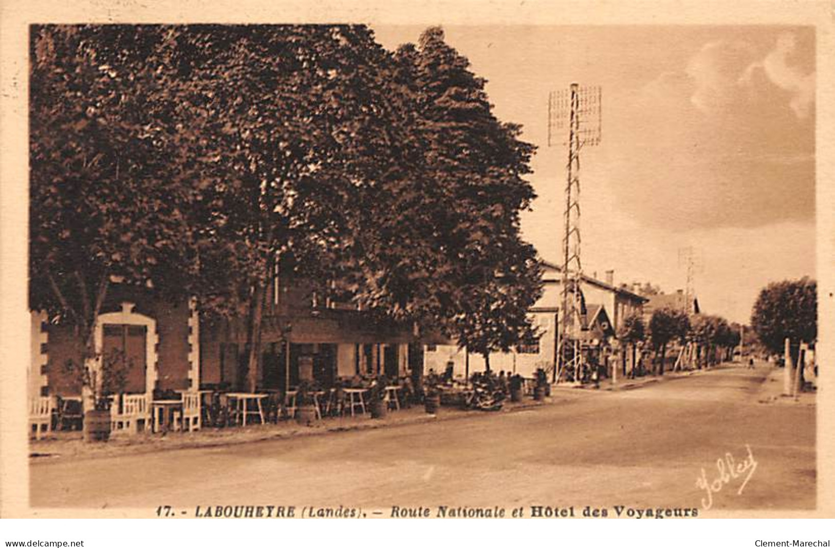 LABOUHEYRE - Route Nationale Et Hôtel Des Voyageurs - Très Bon état - Sonstige & Ohne Zuordnung