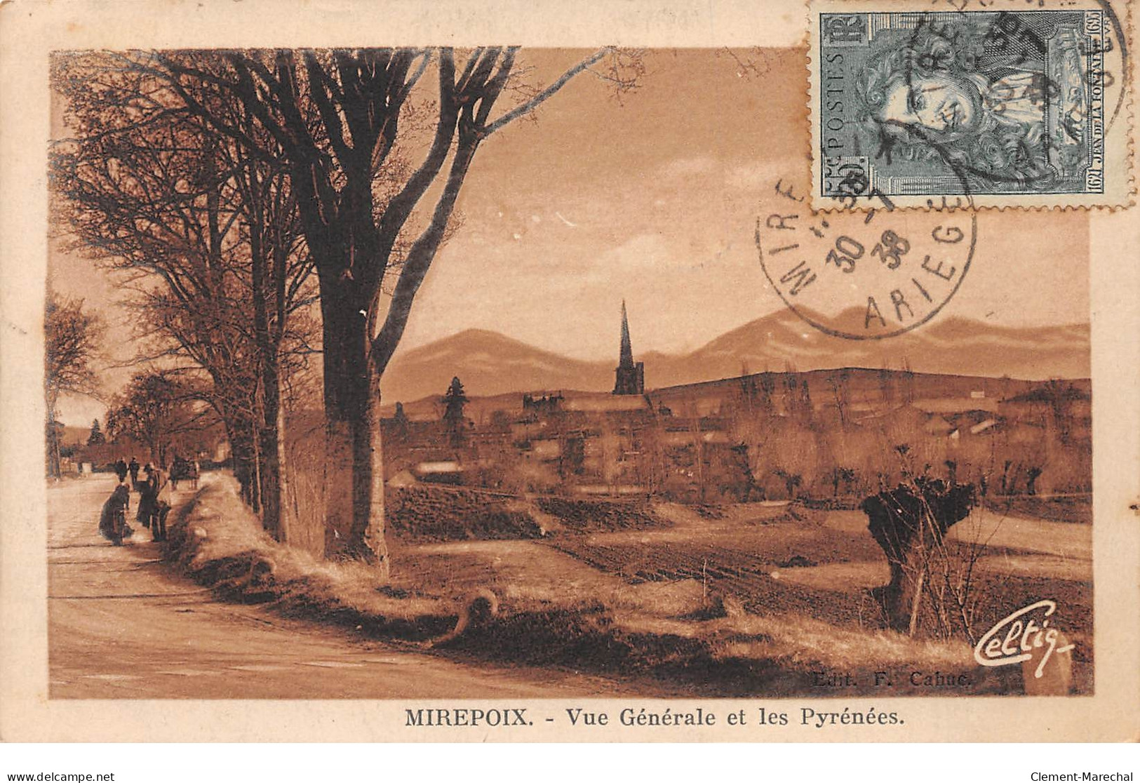 MIREPOIX - Vue Générale Et Les Pyrénées - Très Bon état - Mirepoix