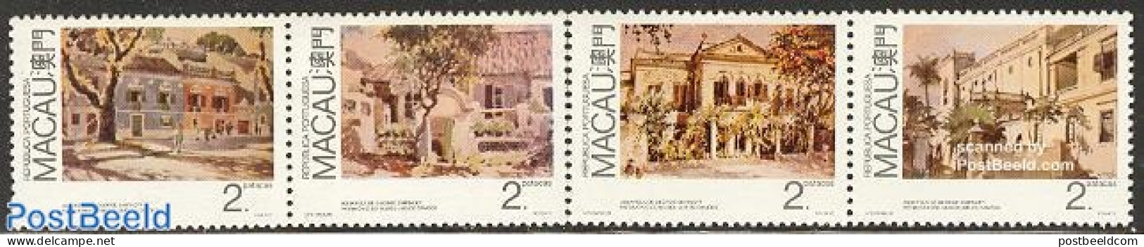 Macao 1989 Paintings 4v [:::] Or [+], Mint NH, Art - Paintings - Ungebraucht