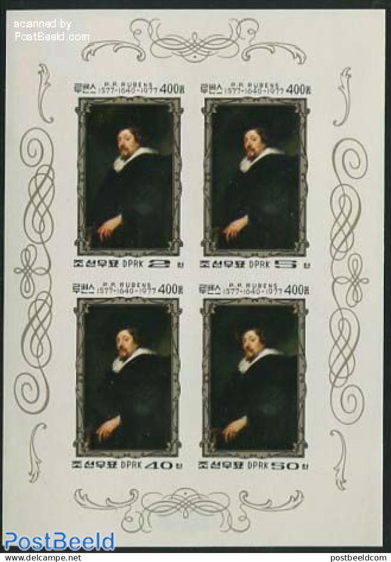 Korea, North 1978 P.P. Rubens 4v M/s Imperforated, Mint NH, Art - Paintings - Rubens - Corée Du Nord