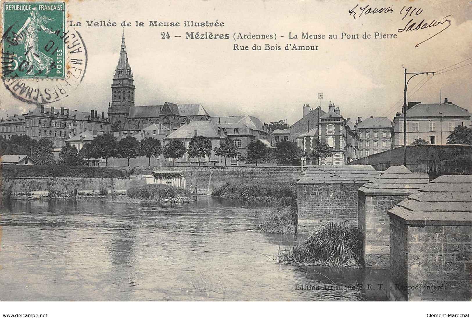 MEZIERES - La Meuse Au Pont De Pierre - Rue Du Bois D'Amour - Très Bon état - Autres & Non Classés